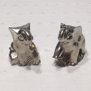 LENOX Heavy Metal Elephant Salt & Pepper Shaker Set